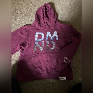 Diamond supply co maroon hoodie small